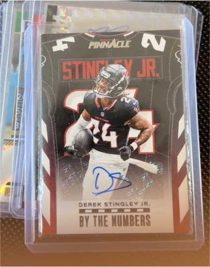 2024 Panini Pinnacle By The Numbers Derek Stingley Jr. — front