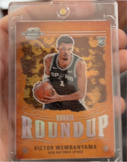 2023-24 Panini Contenders Optic #18 Victor Wembanyama Rookie Roundup — front