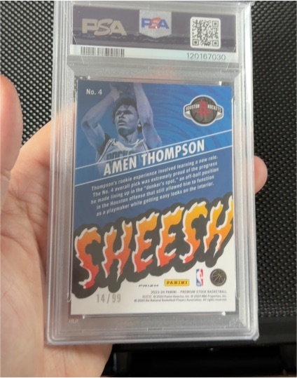 2023 Panini Premium Stock #4 Amen Thompson Sheesh — front
