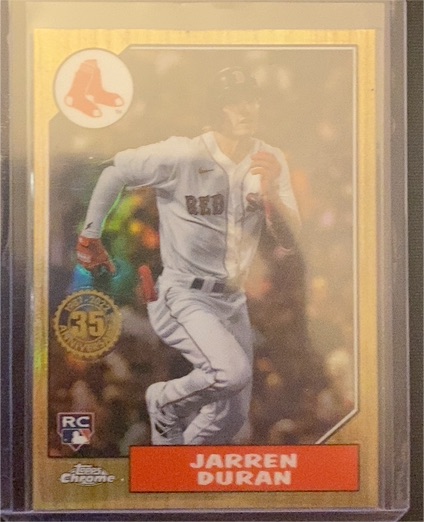 2022 Topps Chrome 1987 35th Anniversary #87BC-19 Jarren Duran — front