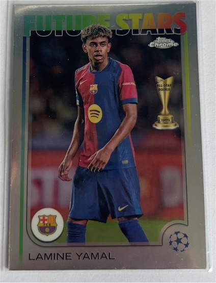 2024-25 Topps Chrome UEFA Club Competitions #27 Lamine Yamal Future Stars — front