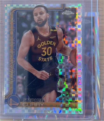 2025-26 Topps Chrome #201 Stephen Curry — front