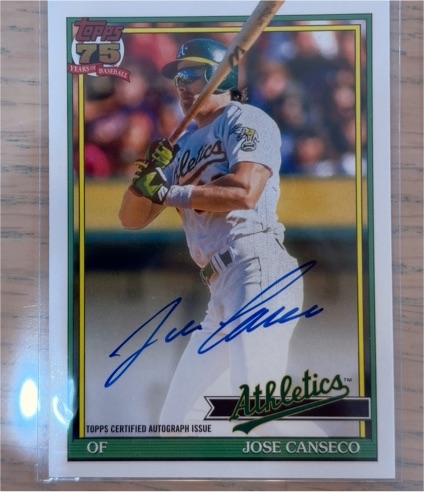 2026 Topps Series 1 #91A-CAN Jose Canseco — front