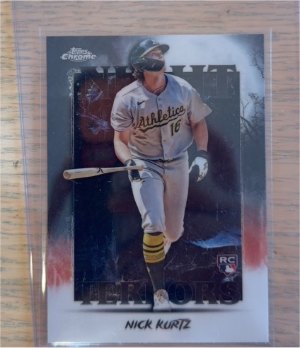2025 Topps Chrome Update #NT-5 Nick Kurtz Night Terrors Rookie — front