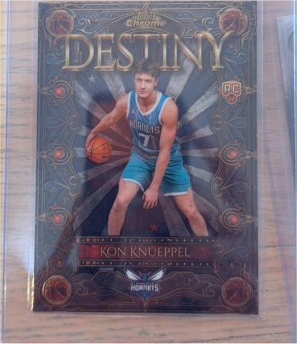 2025-26 Topps Chrome Destiny #D-4 Kon Knueppel — front
