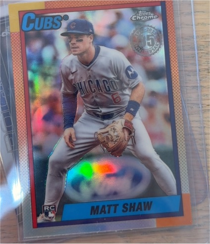 2025 Topps Chrome Update #90CU-20 Matt Shaw — front