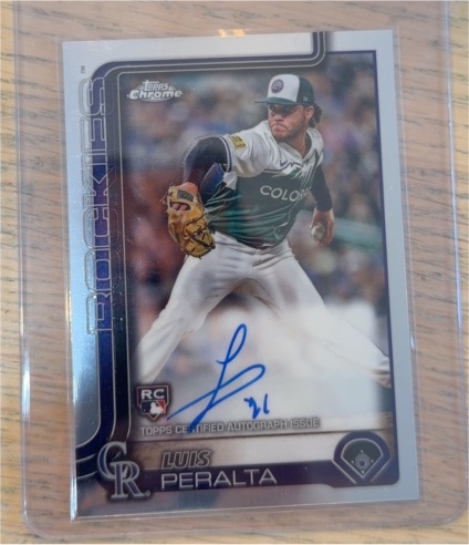 2025 Topps Chrome #RA-LP Luis Peralta — front