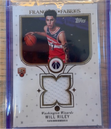 2025-26 Topps Franchise Fabrics #FF-WR Will Riley — front