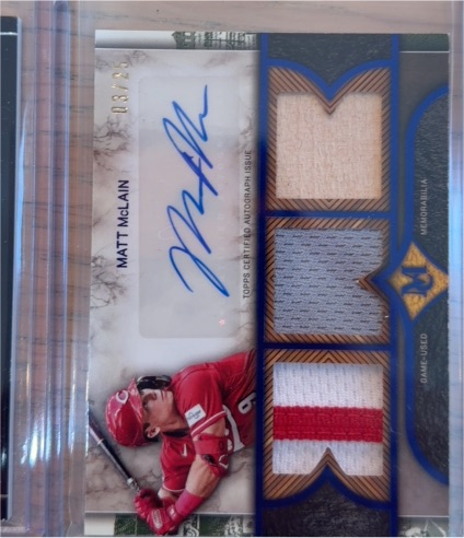 2025 Topps Museum Collection #SPTRA-MM Matt McLain — front
