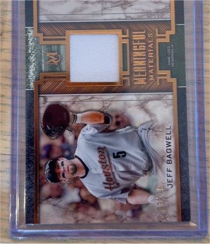 2025 Topps Museum Collection #MMR-JB Jeff Bagwell Meaningful Materials — front