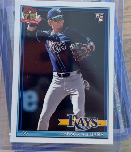 2026 Topps Series 1 #T91-38 Carson Williams — front