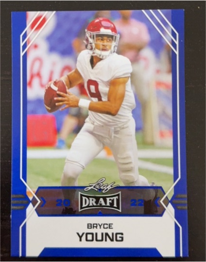 2022 Leaf Draft #02 Bryce Young Blue — front