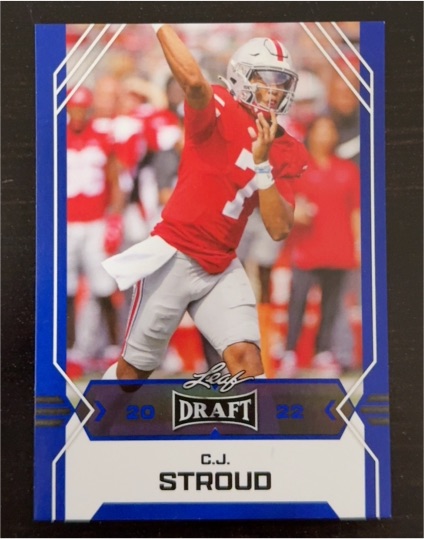 2022 Leaf Draft #03 C.J. Stroud — front