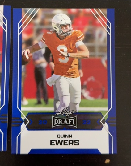 2022 Leaf Draft #04 Quinn Ewers — front