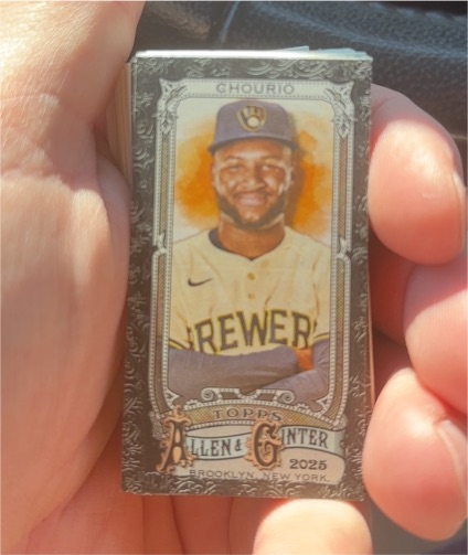 2025 Topps Allen & Ginter #76 Jackson Chourio — front