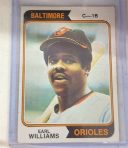 1974 Topps #375 Earl Williams — front