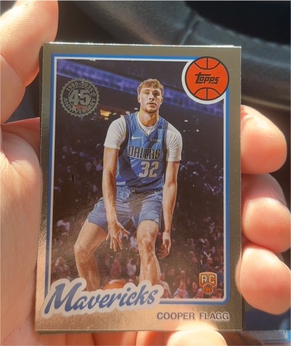 2025-26 Topps 1980-81 Cooper Flagg #80BK-51 Dallas Mavericks Rookie — front