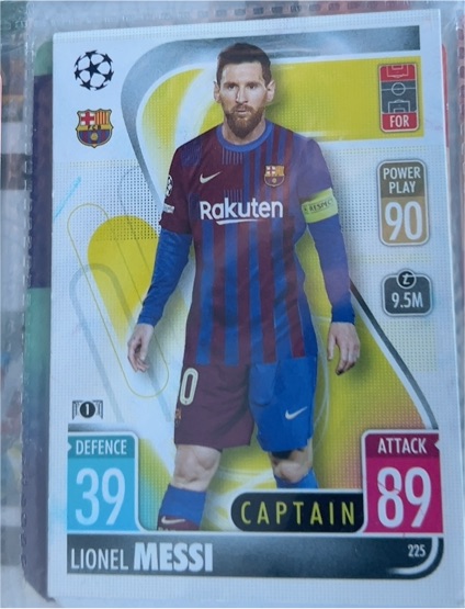 2021-22 Topps Match Attax #225 Lionel Messi — front