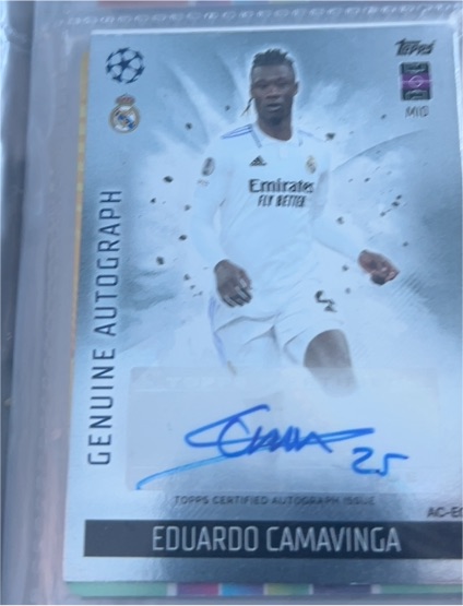 2024-25 Topps UEFA Champions League Eduardo Camavinga Genuine Autograph — front