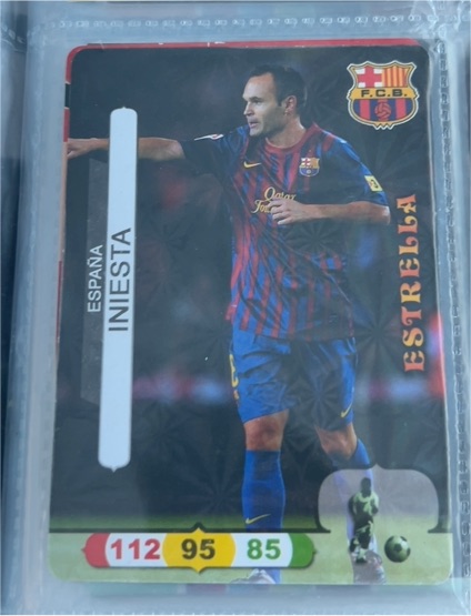2008 Panini Estrellas #112 Andrés Iniesta — front