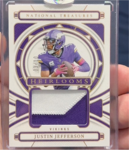 2023 Panini National Treasures Heirlooms #03/10 Justin Jefferson — front