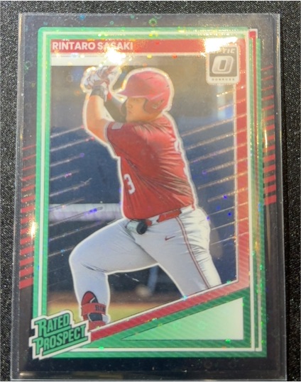 2025 Donruss Optic #127 Rintaro Sasaki Rated Prospect — front