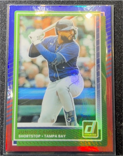 2025 Donruss #40 Junior Caminero Tampa Bay Rays — front