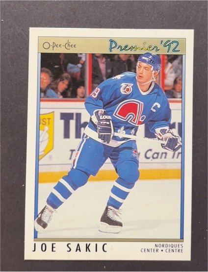 1991-92 O-Pee-Chee Premier #70 Joe Sakic — front