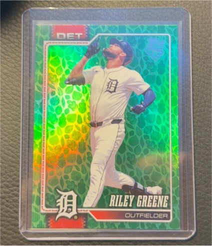2026 Topps Series 1 #209 Riley Greene Holiday Foil — front
