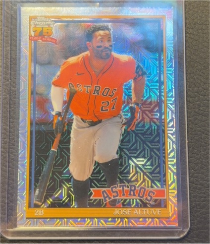 2026 Topps Series 1 Chrome Mojo Refractor #91C-17 Jose Altuve — front