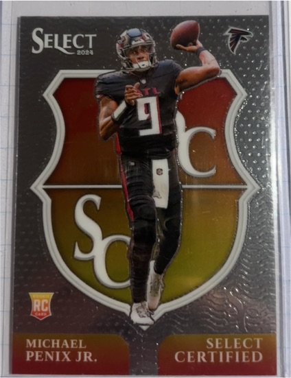 2024 Panini Select #9 Michael Penix Jr. Select Certified Rookies — front