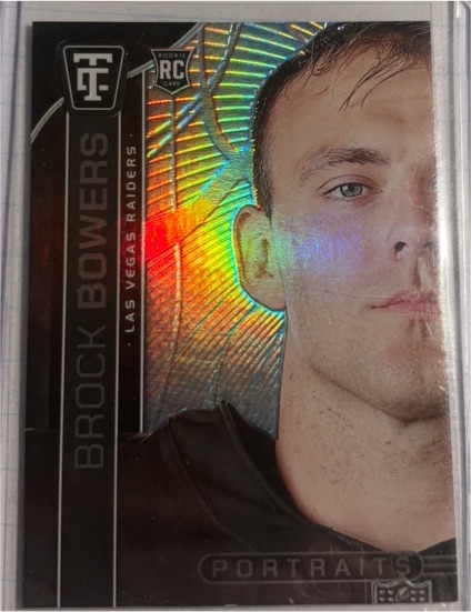 2024 Panini Totally Certified #8 Brock Bowers Portraits Mirror Rookie Card — front