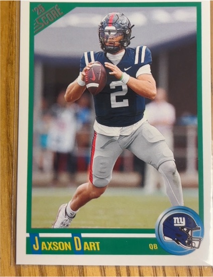 2025 Panini Score Anniversary Rookie #9 Jaxson Dart — front