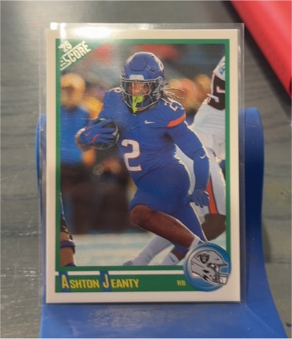2025 Score #1 Ashton Jeanty Anniversary Rookie — front