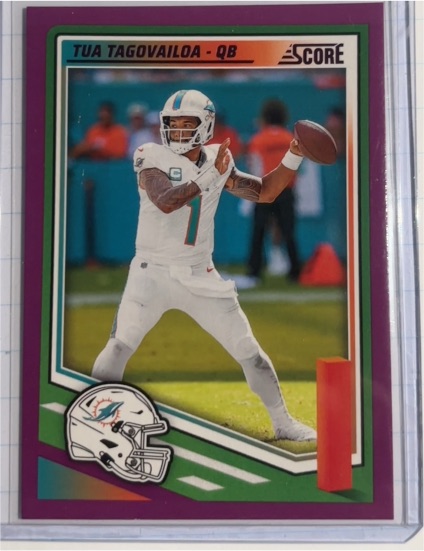 2025 Panini Score #25 Tua Tagovailoa — front