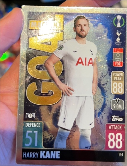 2021-22 Topps Match Attax UEFA #134 Harry Kane Goal Machine — front