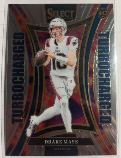 2024 Panini Select #24 Drake Maye Turbocharged RC — front