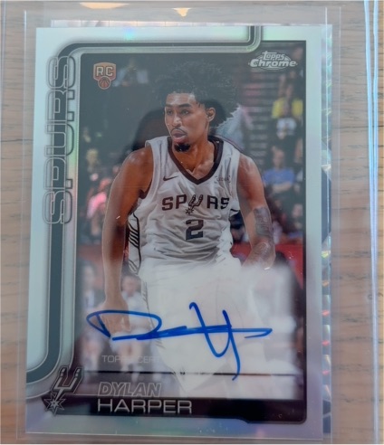 2025-26 Topps Chrome #252 Dylan Harper RC — front