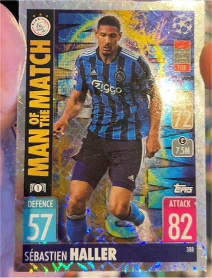 2021-22 Topps Match Attax #388 Sébastien Haller — front