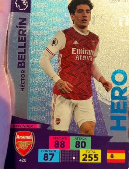Panini WCCF Footista 2021 F21 Hector Bellerin — front