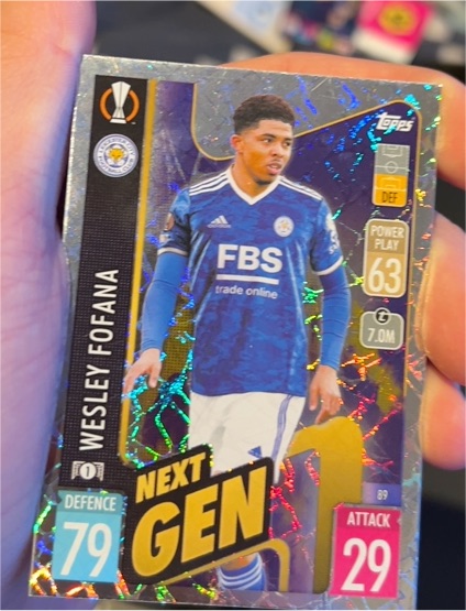 2021-22 Topps Match Attax Next Gen #89 Wesley Fofana — front