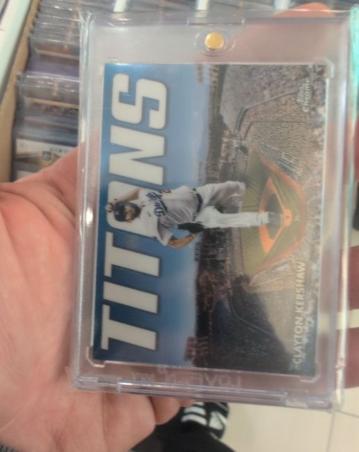 2023 Topps Chrome Titans #CT-1 Clayton Kershaw — front