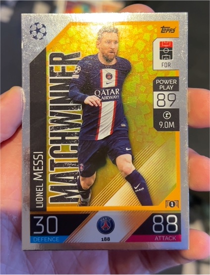 2022-23 Topps Match Attax UEFA Club Competitions #188 Lionel Messi — front