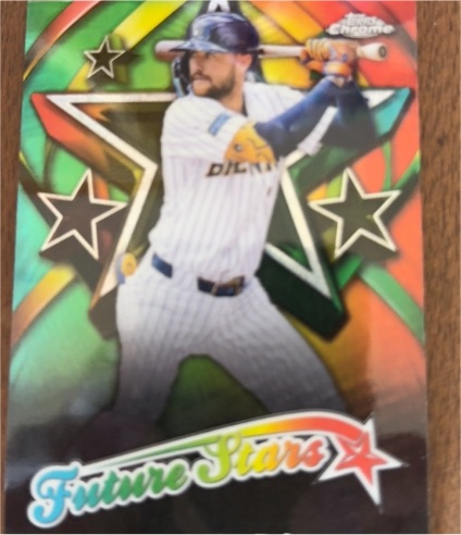 2025 Topps Chrome #FS-17 Brice Turang Future Stars Milwaukee Brewers — front