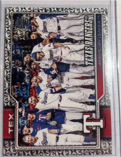 2026 Topps Series 1 #258 Texas Rangers Team Card — front
