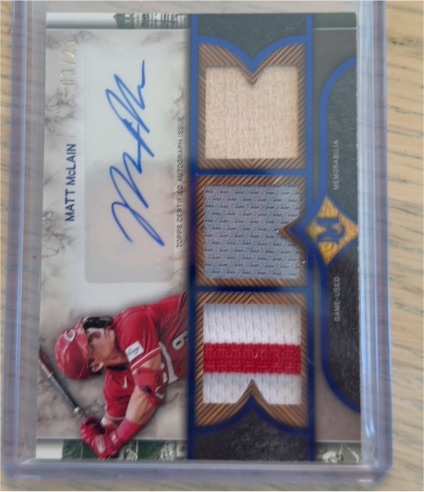 2025 Topps Museum Collection #SPTRA-MM Matt McLain — front