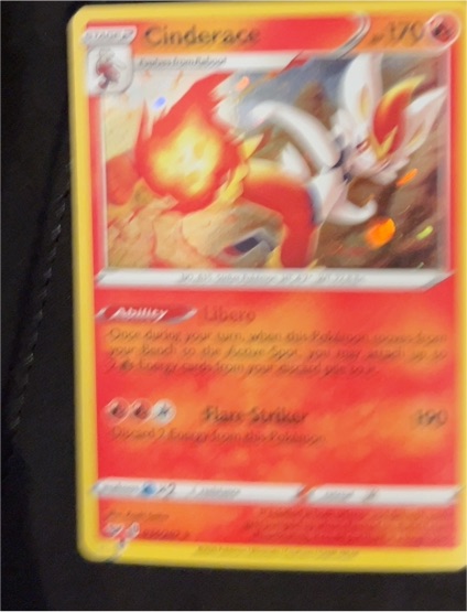 2020 Pokémon Sword & Shield #034 Cinderace — front