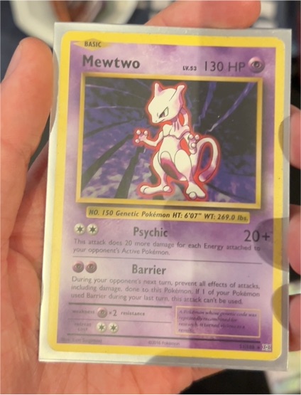 1999 Pokémon Base Set #10 Mewtwo — front