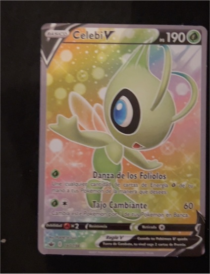 2021 Pokémon TCG Sword & Shield Chilling Reign #160 Celebi V — front