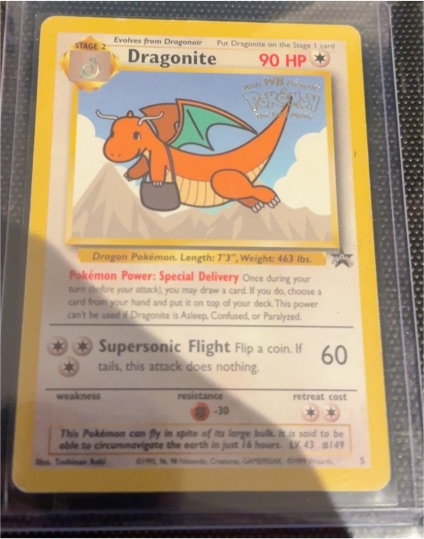 1999 Pokémon #5 Dragonite — front